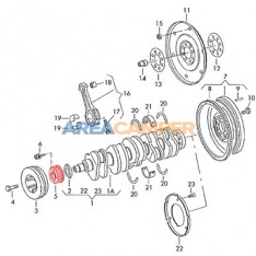 Pinhão virabrequim para distribuição, 2400 CC D, 2500 CC TDI e 2500 CC gasolina