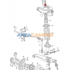 Rear shock absorber damping ring