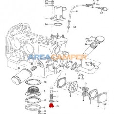 Oil pressure relief plug M22x1.5 VW T3 (05/1979-07/1992) 1.9L, 2.0L, 2.1L and VW T2 (08/1971-07/1979) 1.7L to 2.0L