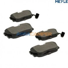 Rear brake disc pad set for...