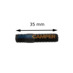 M8x1.25 35 mm stud between...