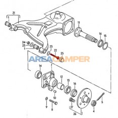 Bolt for rear arm bush