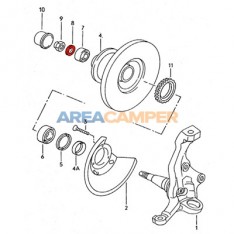 Pressure washer Ø 38*20 mm for front wheel bearing