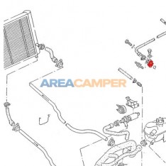 Pipa circuito agua sobre culata motor diesel