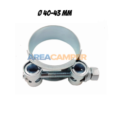 Flexible pipe clamp, steel,...