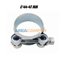 Flexible pipe clamp, steel,...