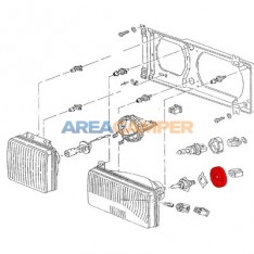 Sealing cap for headlamp