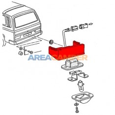 Housing for number plate light