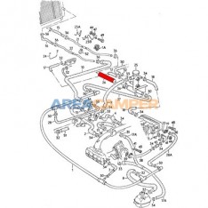 Coolant hose, from cooler to distribution manifold