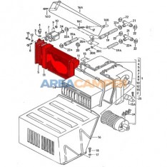 Heat exchanger for rear heater