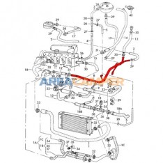 Metallic coolant hose