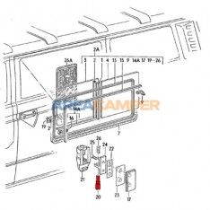 Sliding window pin