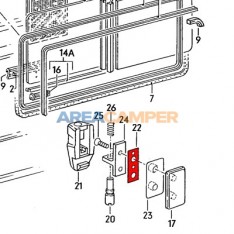 Seal for sliding window opening mechanism support