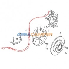 Handbrake cable, disc