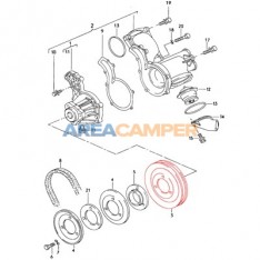 Water pump pulley, Diesel