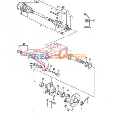 Wishbone, rear left