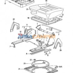 Adjustment knob for backrest, black