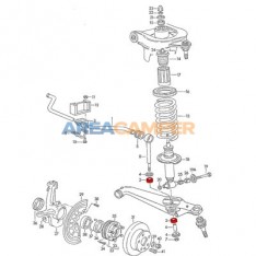 Anti-roll bar damping ring