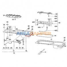 Universal rubber profile for sinks, black