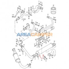 Bracket for rear exhaust, 1900 CC and 2100 CC