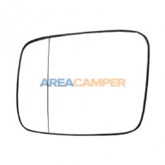 Aspherical mirror glass  with plate, left lhd