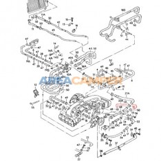 Coolant hose, from water pump to lower H pipe, 1900 CC until 1985