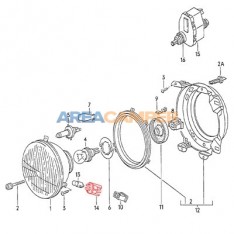 Front sidelight bulb holder