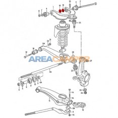 Arandela excéntrica brazo superior suspensión, 45*4 mm