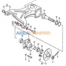 Washer for rear arm bolt