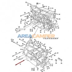 Cylinder head stud, 222 mm