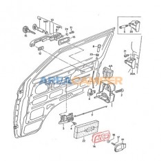 Interior door handle surround, black