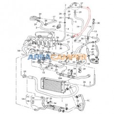 Hose from expansion tank to heat exchanger