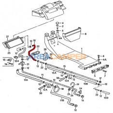 Heat exchanger return coolant hose