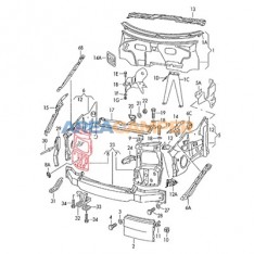 Left front headlight support panel (1991-1996)