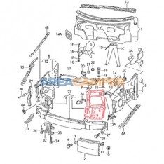 Left front headlight support panel (1991-1996)