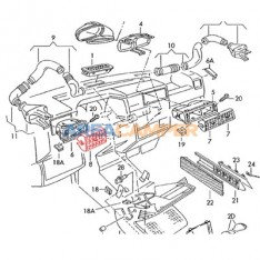 Dashboard air vent (1990-1995)