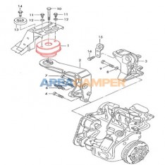 Suporte motor (1991-1996)