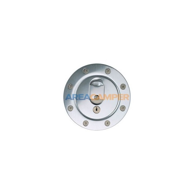 Aluminium fuel filler cap, silver