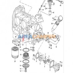 Seal for oil filter bracket, 2000 CC (CU, CV)