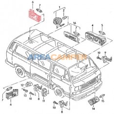 Lámpara maletero VW T3, sin bombilla