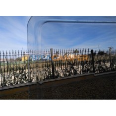 Rear left window (insulated glass), grey / transparent