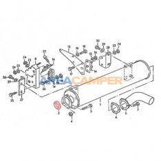 Exhaust gaske 1600 CC TD (JX), 08/1989-07/1992