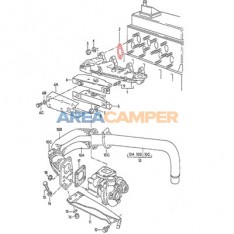 Intercambiador calor, lado derecho para 1600 CC (CT)