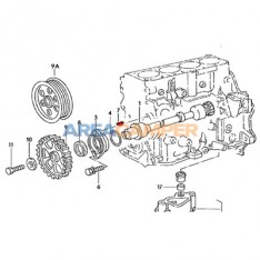 Woodruff key for Diesel engines intermediate shaft (01/1981-07/1992)