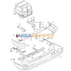 Soporte parachoques delantero o trasero VW T4 (09/1990-12/1995)