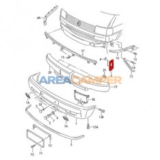 Soporte parachoques delantero o trasero VW T4 (09/1990-12/1995)