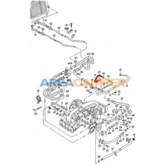 Mangueira de admissão direita para o carburador 1900 CC (DG), 08/1982-07/1992