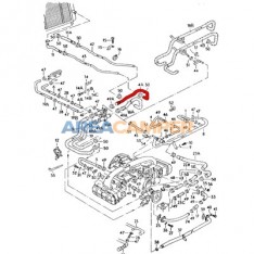 Sleeve between radiator return pipe and bleeder valve 1900 CC (08/1982-12/1984)