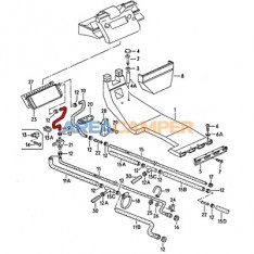 Front heat exchanger feed hose (1979-1992), between valve and matrix