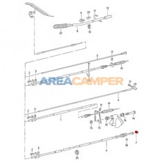 Accelerator cable retaining clip for Diesel engines (1982-1992)